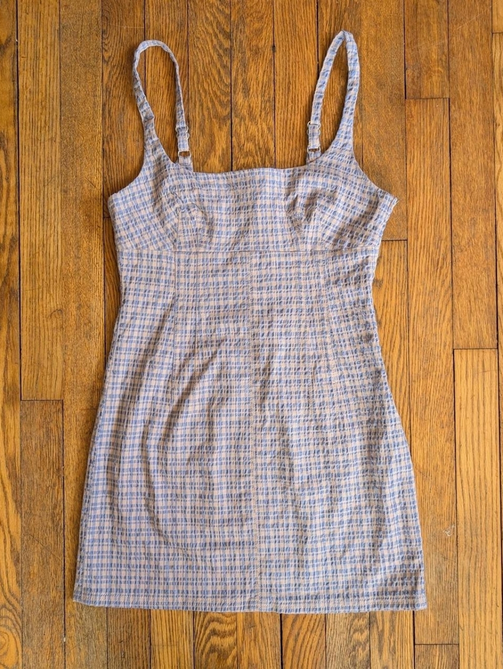 Urban Outfitters BDG Plaid Seersucker Mini Dress